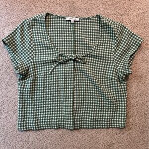 Madewell gingham crop top